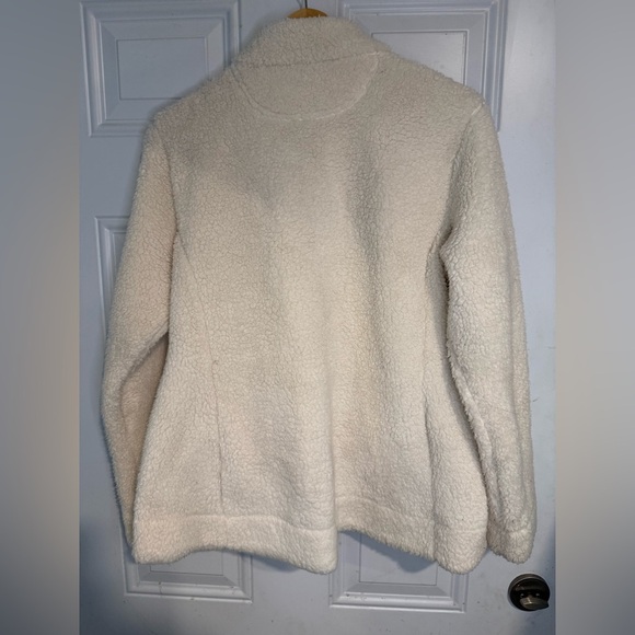 Calvin Klein Cream Teddy Jacket Plush Warmth - Picture 2 of 3